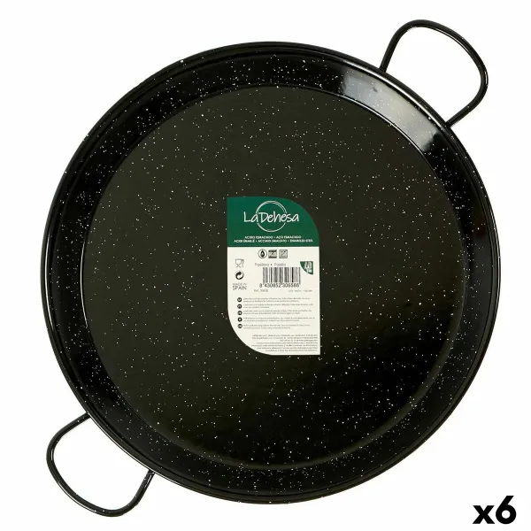 Pannu La Dehesa Musta Emaloitu teräs Ø 38 cm 51 x 6 x 39 cm (6 osaa)