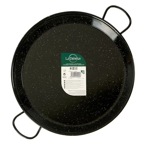 Pan La Dehesa Чёрный Эмалированная сталь Ø 38 cm 51 x 6 x 39 cm (6 штук)