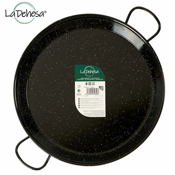 keptuvė La Dehesa Juoda Emaliuotas plienas Ø 38 cm 51 x 6 x 39 cm (6 vnt.)