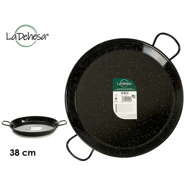 Pannu La Dehesa Musta Emaloitu teräs Ø 38 cm 51 x 6 x 39 cm (6 osaa)