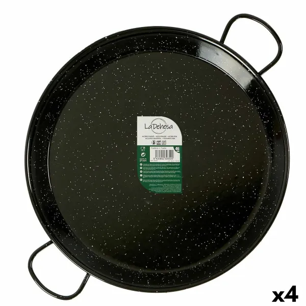 Pan La Dehesa Чёрный Эмалированная сталь Ø 46 cm 59 x 6 x 46 cm (4 штук)