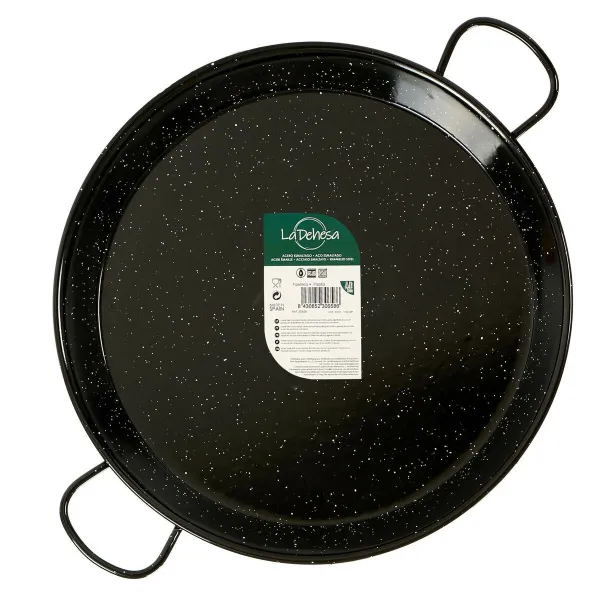 Pannu La Dehesa Musta Emaloitu teräs Ø 50 cm 64 x 6 x 54 cm (4 osaa)