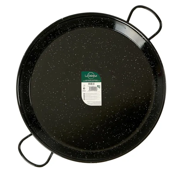 Pan La Dehesa Чёрный Эмалированная сталь Ø 70 cm 86 x 6 x 70 cm (2 штук)