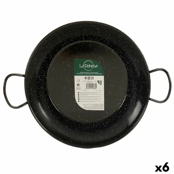 Panna paeljas gatavošanai La Dehesa Melns Emaljēts Tērauds Ø 28 cm 39 x 10 x 29 cm (6 gb.)