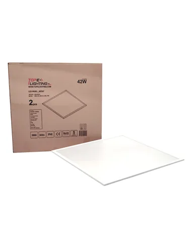 Recessed square LED panel "MESA" 42W-3000K UGR