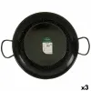 Paella Pan La Dehesa Black Enamelled Steel Ø 45 cm 46 x 13,5 x 58 cm 58 x 13,5 x 46 cm (3 Units)