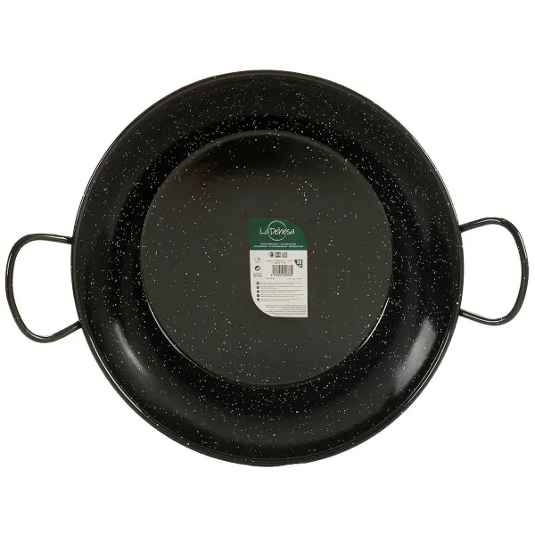 Paeljos keptuvė La Dehesa Juoda Emaliuotas plienas Ø 45 cm 46 x 13,5 x 58 cm 58 x 13,5 x 46 cm (3 vnt.)