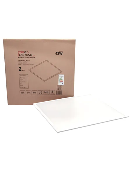 Recessed square LED panel "MESA" 42W-4000K UGR