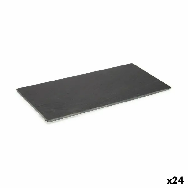 Snack tray Kinvara Black 30 x 0,651 x 15 cm 15 x 0,651 x 30 cm (24 Units)