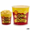 Snack Kulho Leknes polypropeeni Printattu Friteeratut perunat (ranskalaiset) 5 L 21,5 x 20 x 21,5 cm (36 Osaa)