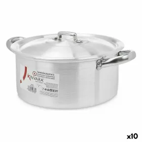 Puodas su dangčiu Kinvara Sidabras 4 L 31 x 13 x 24 cm 24 x 13 x 31 cm (10 vnt.)
