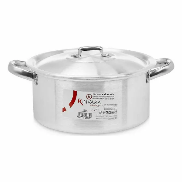 Puodas su dangčiu Kinvara Sidabras 4 L 31 x 13 x 24 cm 24 x 13 x 31 cm (10 vnt.)