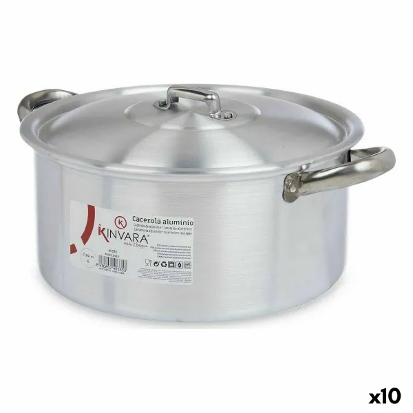 Kannellinen vuoka Kinvara Hopeinen 5 L 33 x 14,5 x 26 cm (10 osaa)