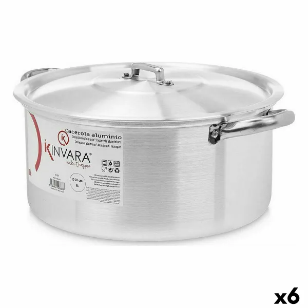 Kannellinen vuoka Kinvara Hopeinen 8 L 38 x 16 x 30,5 cm (6 osaa)