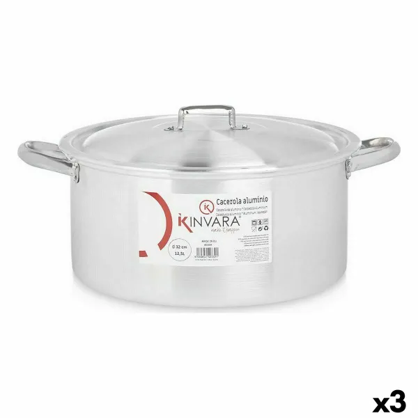 Kannellinen vuoka Kinvara Hopeinen 12,5 L 44 x 19 x 35 cm (3 osaa)