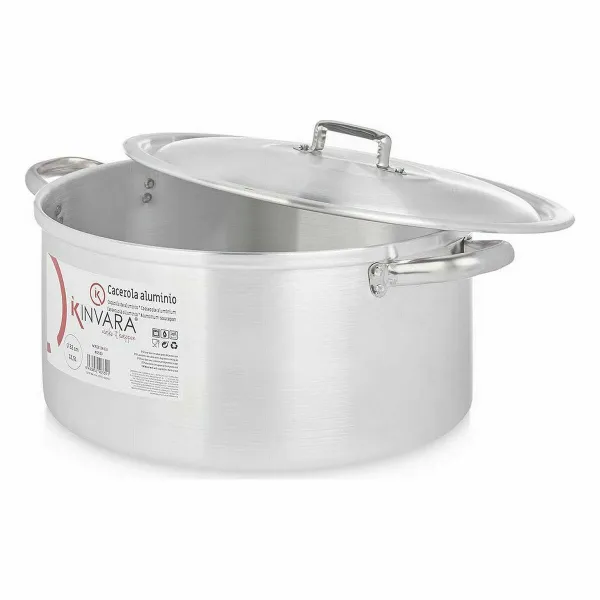 Кастрюля с крышкой Kinvara Серебристый 12,5 L 44 x 19 x 35 cm (3 штук)