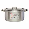 Кастрюля с крышкой Kinvara Серебристый 15 L 46 x 21 x 37 cm (3 штук)