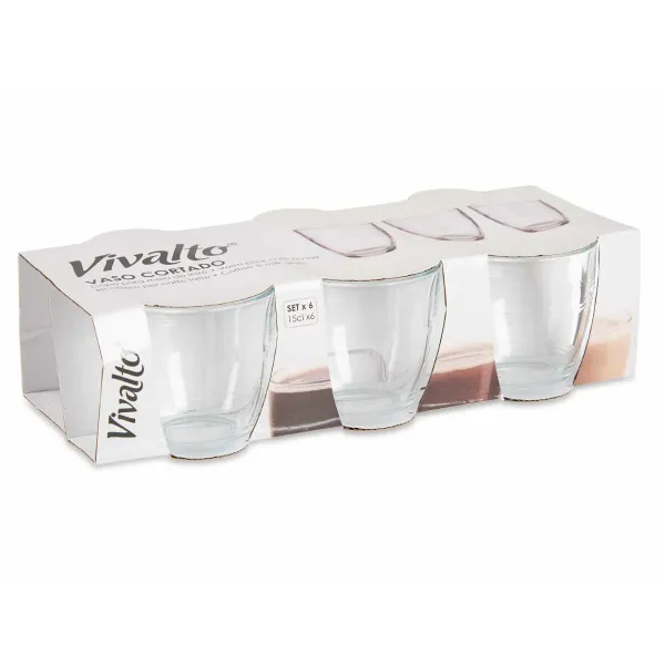 Набор стаканов Vivalto Прозрачный Cтекло 150 ml (12 штук)