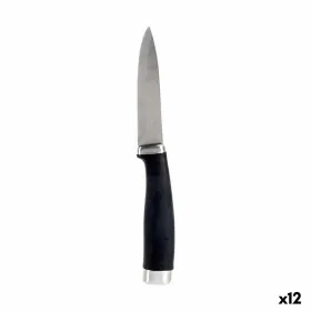 Žievelės peilis Kinvara Juoda Sidabras Nerūdijantis plienas Plastmasinis 2,5 x 20 x 1,5 cm 20 x 1,5 x 2,5 cm (12 vnt.)