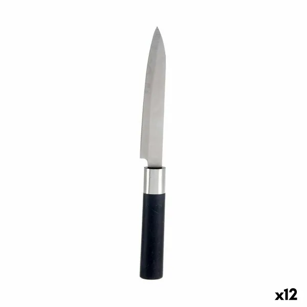 Virtuves Nazis Kinvara Melns Sudrabains Nerūsējošais tērauds Plastmasa 3 x 23,5 x 2 cm (12 gb.)