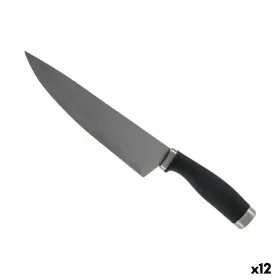 Virtuvės peilis Kinvara Juoda Sidabras Nerūdijantis plienas Plastmasinis 5 x 2 x 33 cm 5 x 33 x 2,5 cm (12 vnt.)