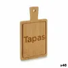 Snack tray Kinvara Black Wood 11 x 1 x 19,5 cm 11 x 19 x 1,5 cm With handle (48 Units)