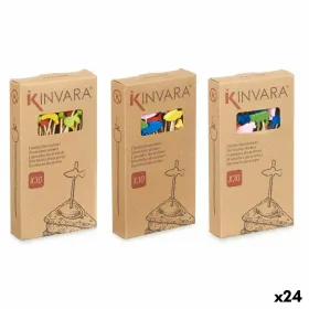 Bārbekjū Iesmu Komplekts Kinvara Bambuss Spike Dekorēts (24 gb.)