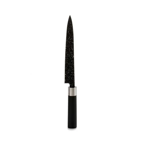 Kitchen Knife Kinvara Black Silver Stainless steel Plastic 3,5 x 33,3 x 2,2 cm 33,5 x 2,2 x 3,5 cm Marble (12 Units)