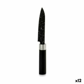 Žievelės peilis Kinvara Juoda Nerūdijantis plienas Plastmasinis 2,5 x 20,5 x 1,7 cm 20,5 x 1,7 x 2,5 cm Marmurą (12 vnt.)