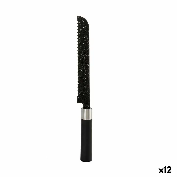Serrated Knife Kinvara Stainless steel polypropylene 3,5 x 2 x 33 cm 33 x 2 x 3,5 cm Marble (12 Units)