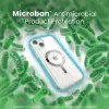 Speck Gemshell Grip + MagSafe - Case for iPhone 15 Plus / iPhone 14 Plus (Clear / Chrome Finish)