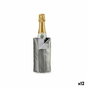 Охладитель для Бутылок Kinvara Серый PVC Пластик 18,5 x 2,5 x 8,5 cm 8,5 x 18,5 x 2,5 cm 18 x 8 x 2,5 cm (12 штук)