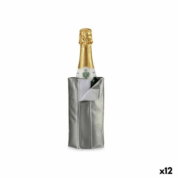 Bottle Cooler Kinvara Grey PVC Plastic 18,5 x 2,5 x 8,5 cm 8,5 x 18,5 x 2,5 cm 18 x 8 x 2,5 cm (12 Units)