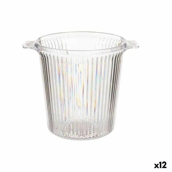 Ведро для льда Leknes Прозрачный полистирол Лучи 16,5 x 17 x 21 cm (12 штук)