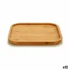 Uzkodu paplāte Kinvara Brūns Kvadrāta 20 x 1,5 x 20 cm (12 gb.)