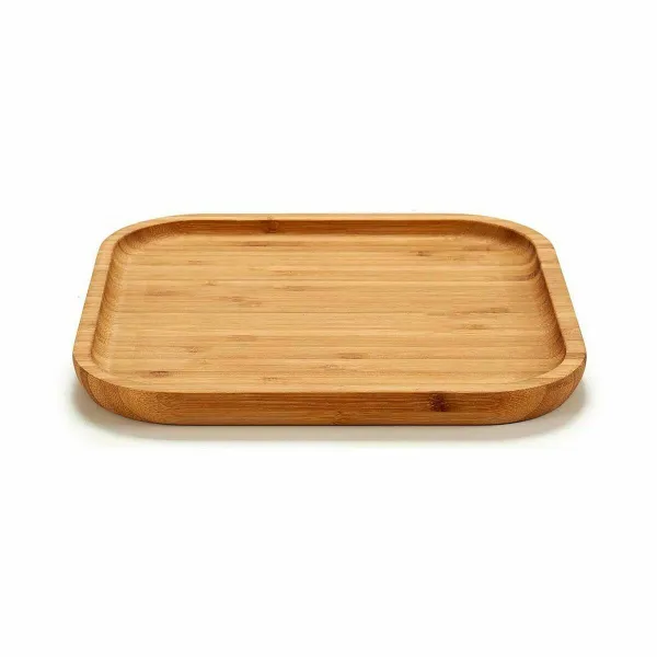Snack tray Kinvara Brown Squared 20 x 1,5 x 20 cm (12 Units)