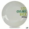 Plokščia lėkštė Organic Porcelianas Raštuotas 24,4 x 2,6 x 24,4 cm (10 vnt.)