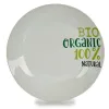 Plakans trauks Organic Porcelāns Iespiests 24,4 x 2,6 x 24,4 cm (10 gb.)