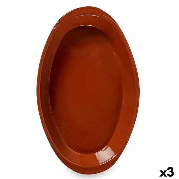 Krāsns Trauks La Dehesa Cepts māls 45 x 6,5 x 27 cm (3 gb.)