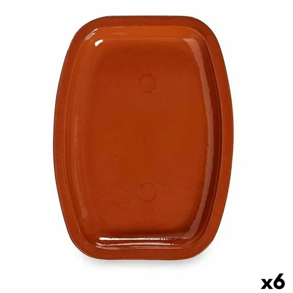 Orkaitės Indas La Dehesa Keptas molis 26 x 3,5 x 35 cm 35 x 20,8 x 25,5 cm 35 x 3,5 x 25,5 cm (6 vnt.)