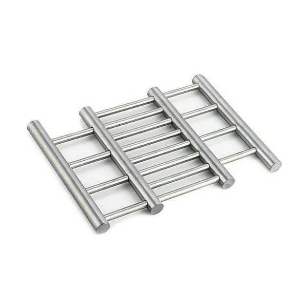 Table Mat Kinvara Silver Stainless steel 23 x 2 x 20 cm Extendable (12 Units)