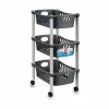 Dārzeņu ratiņi Stefanplast Balts Antracīts Plastmasa 40 x 29,5 x 68,5 cm (44 Unidades)