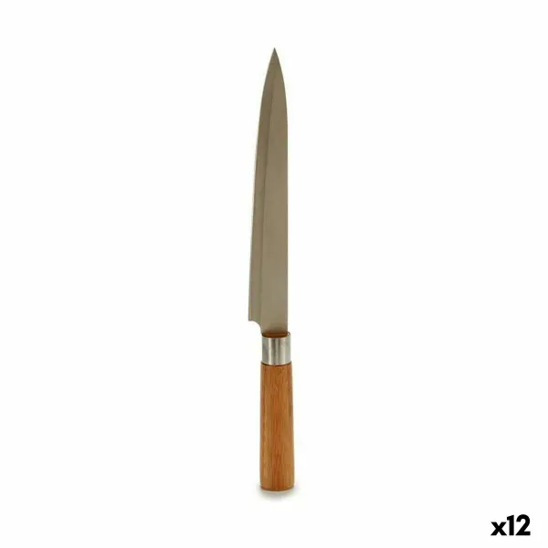 Virtuves Nazis Kinvara Brūns Sudrabains Bambuss Nerūsējošais tērauds 3 x 33,5 x 2,5 cm (12 gb.)