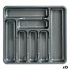 Cutlery Organiser Kinvara Grey Plastic 39 x 5 x 42,5 cm 42,5 x 5 x 39 cm (15 Units)