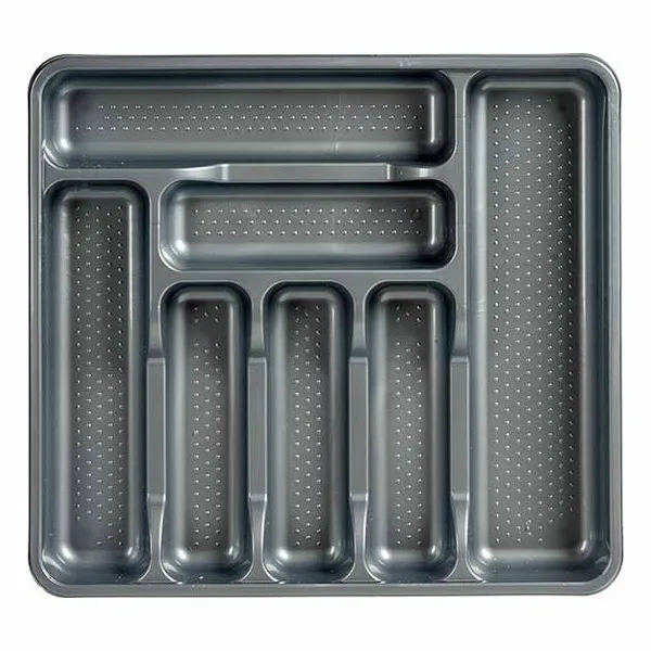 Virtuves Piederumu Organizators Kinvara Pelēks Plastmasa 39 x 5 x 42,5 cm 42,5 x 5 x 39 cm (15 gb.)