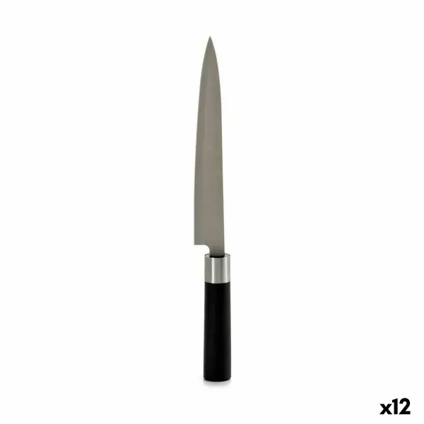 Virtuves Nazis Kinvara Melns Sudrabains Nerūsējošais tērauds Plastmasa 3,5 x 33,5 x 2,2 cm (12 gb.)
