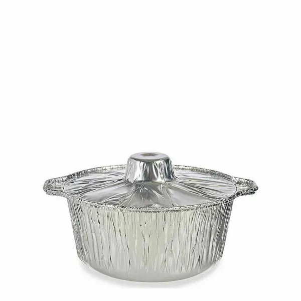 Saucepans Kinvara Silver Disposable With lid Pan