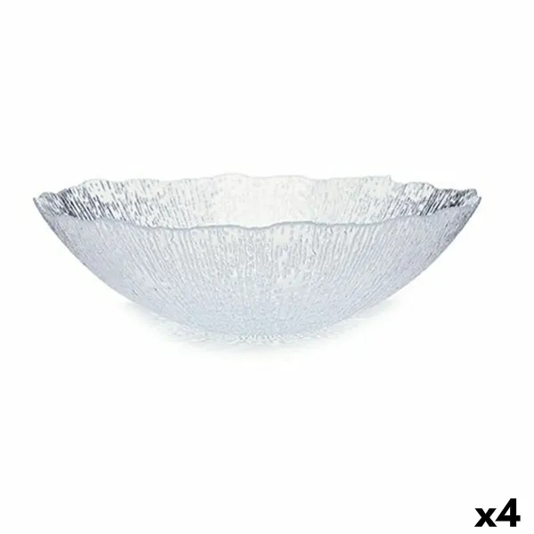 Salotų Dubuo Vivalto Rio Skaidrus Stiklas 30,5 x 8,6 x 30,5 cm (4 vnt.)
