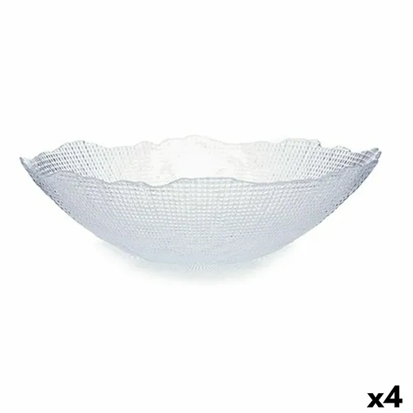 Салатница Vivalto Infinity Прозрачный Стеклянный 31 x 8,3 x 31 cm (4 штук)