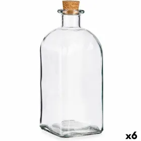 Purkki Vivalto Läpinäkyvä 1 L Tulppa (6 osaa)